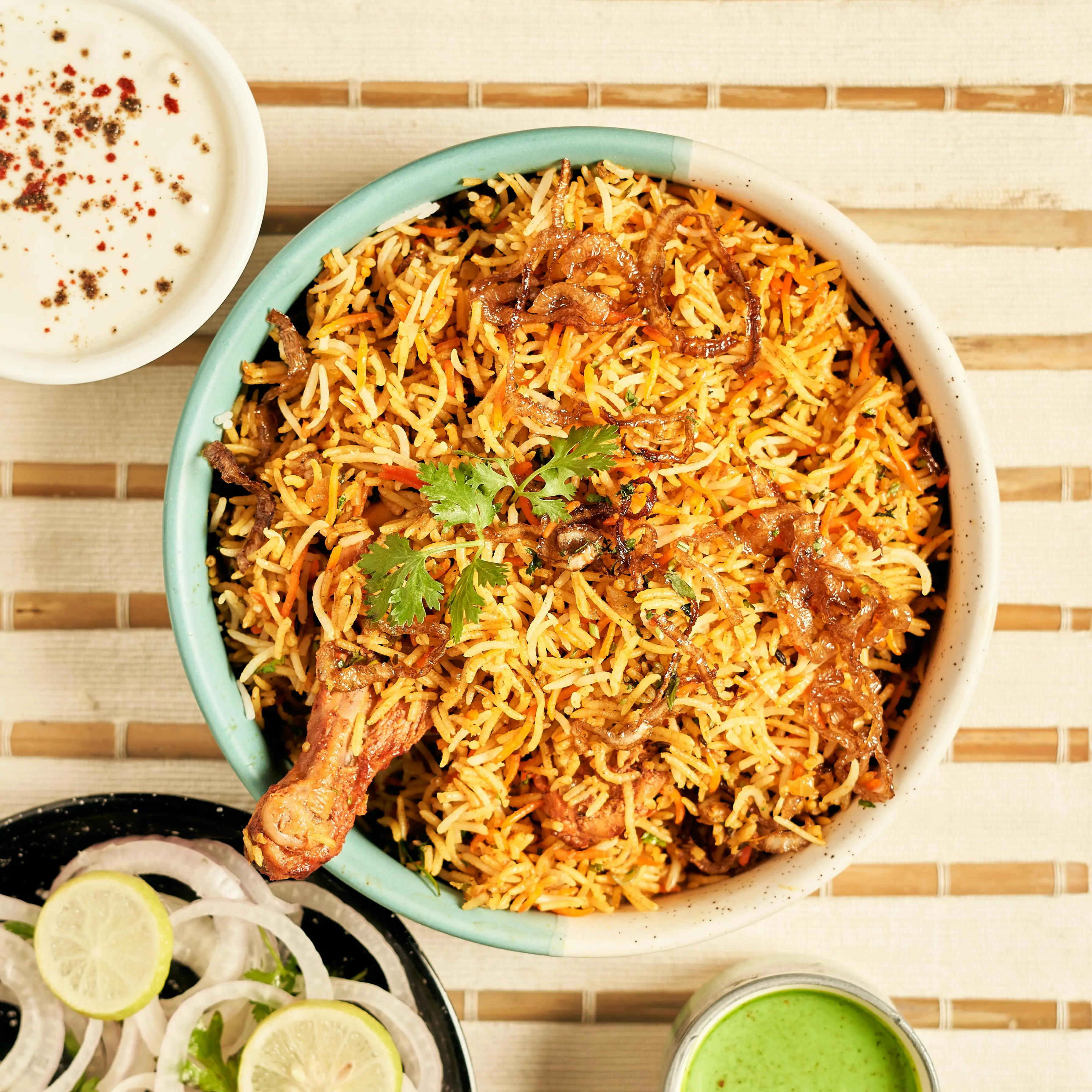Chicken Biryani at Y Not Indian Bar & Bistro in Edmonton